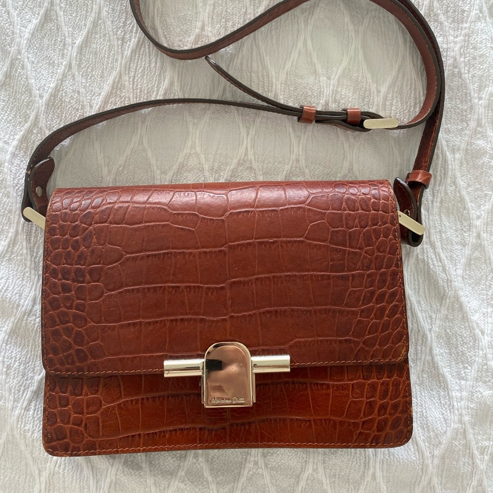 Massimo Dutti Croc Embossed Purse